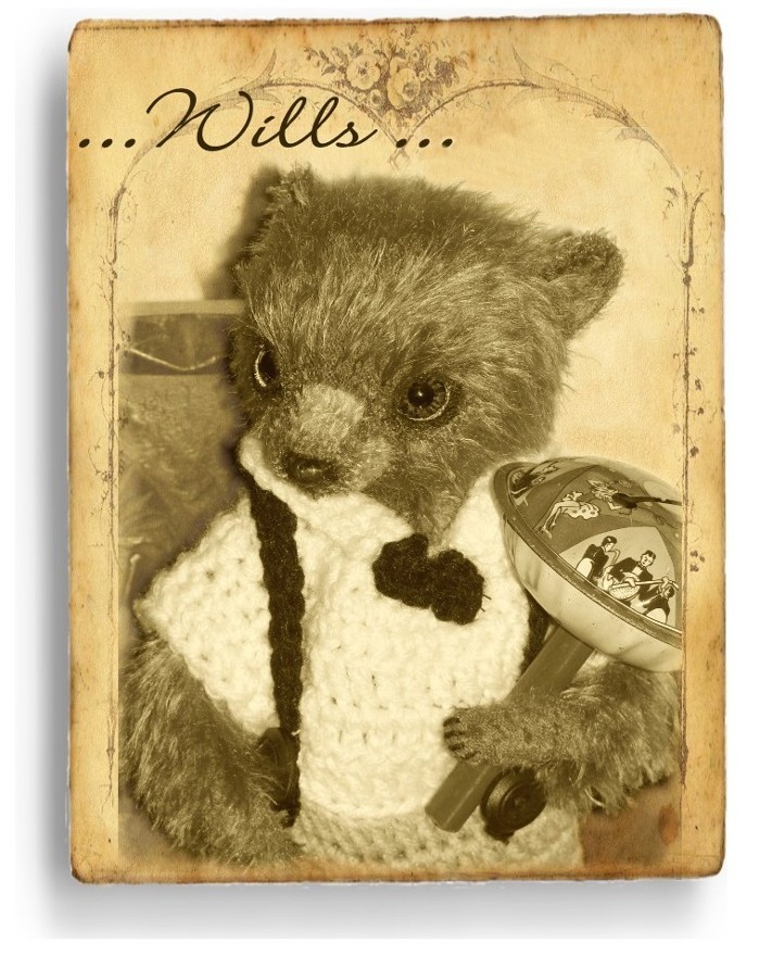 Wills - Handmade Teddy Bears, Mohair Teddy Bears, Artist Teddy Bears by Award Winning Artist Denise Purrington